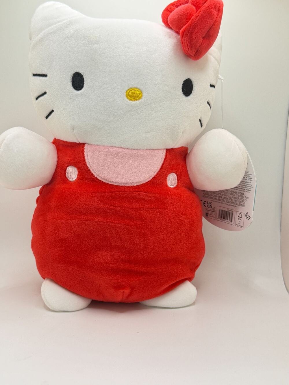 Squishmallow 8in Hello Kitty Red Dress HugMees Plush NWT